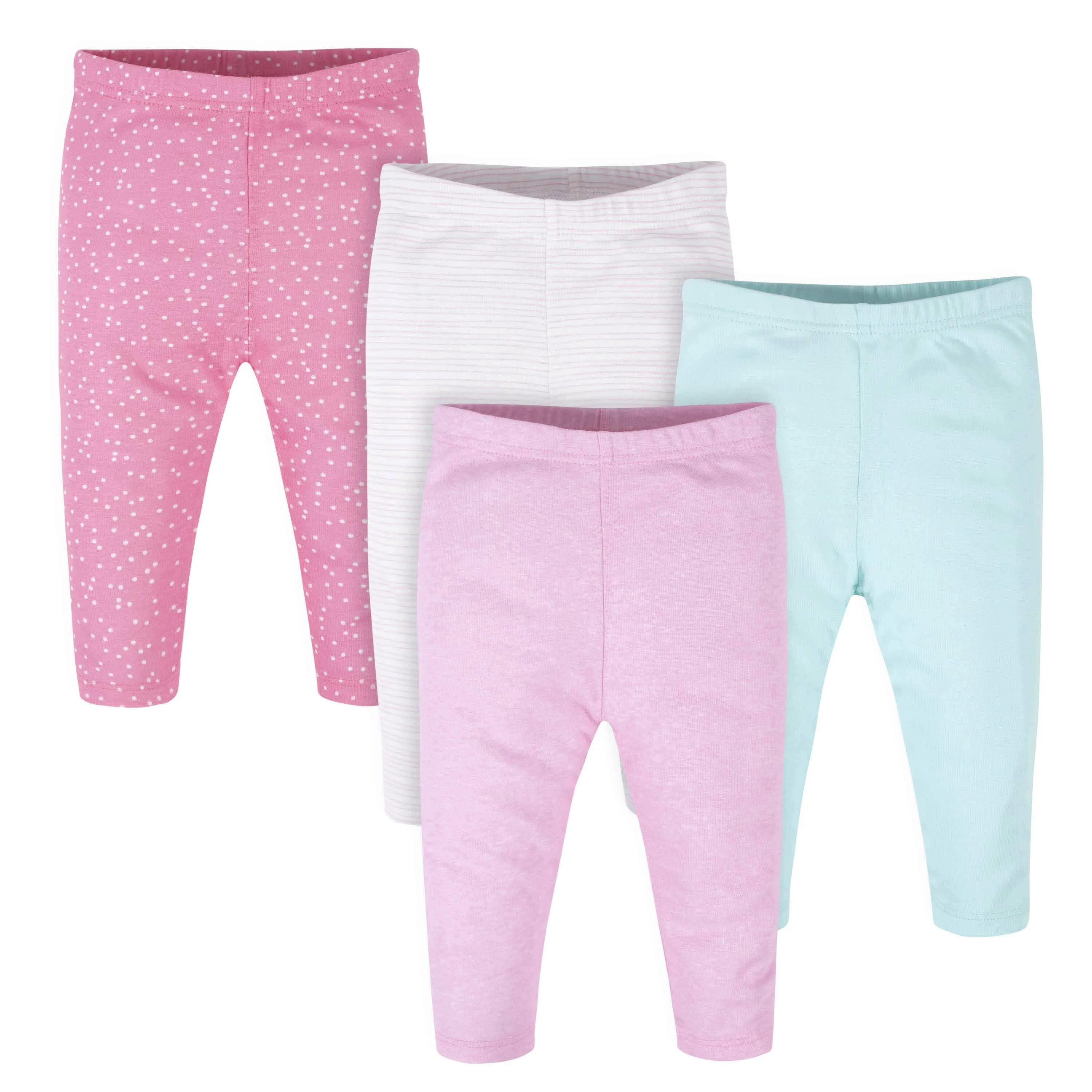 4-Pack Baby Girls Pink Stripes Pants