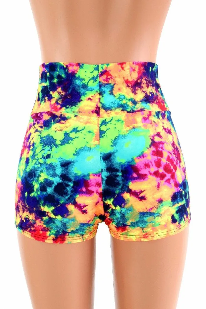 Acid Splash High Waist Shorts