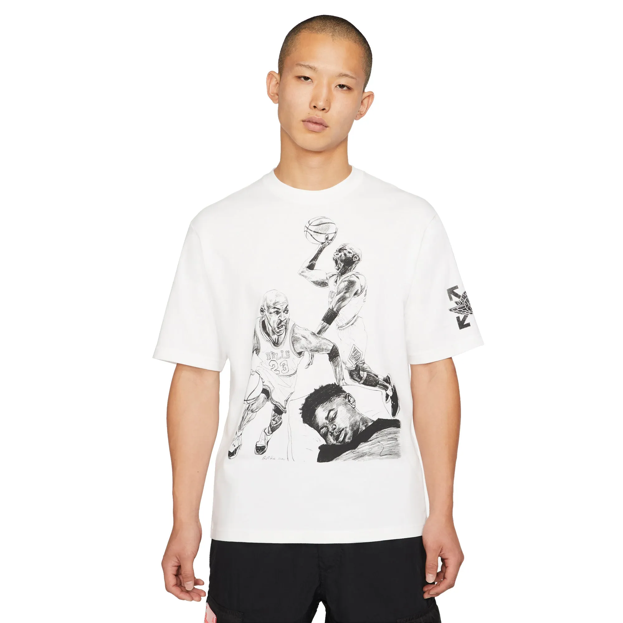 Air Jordan x Off White Mens 'White' T-Shirt