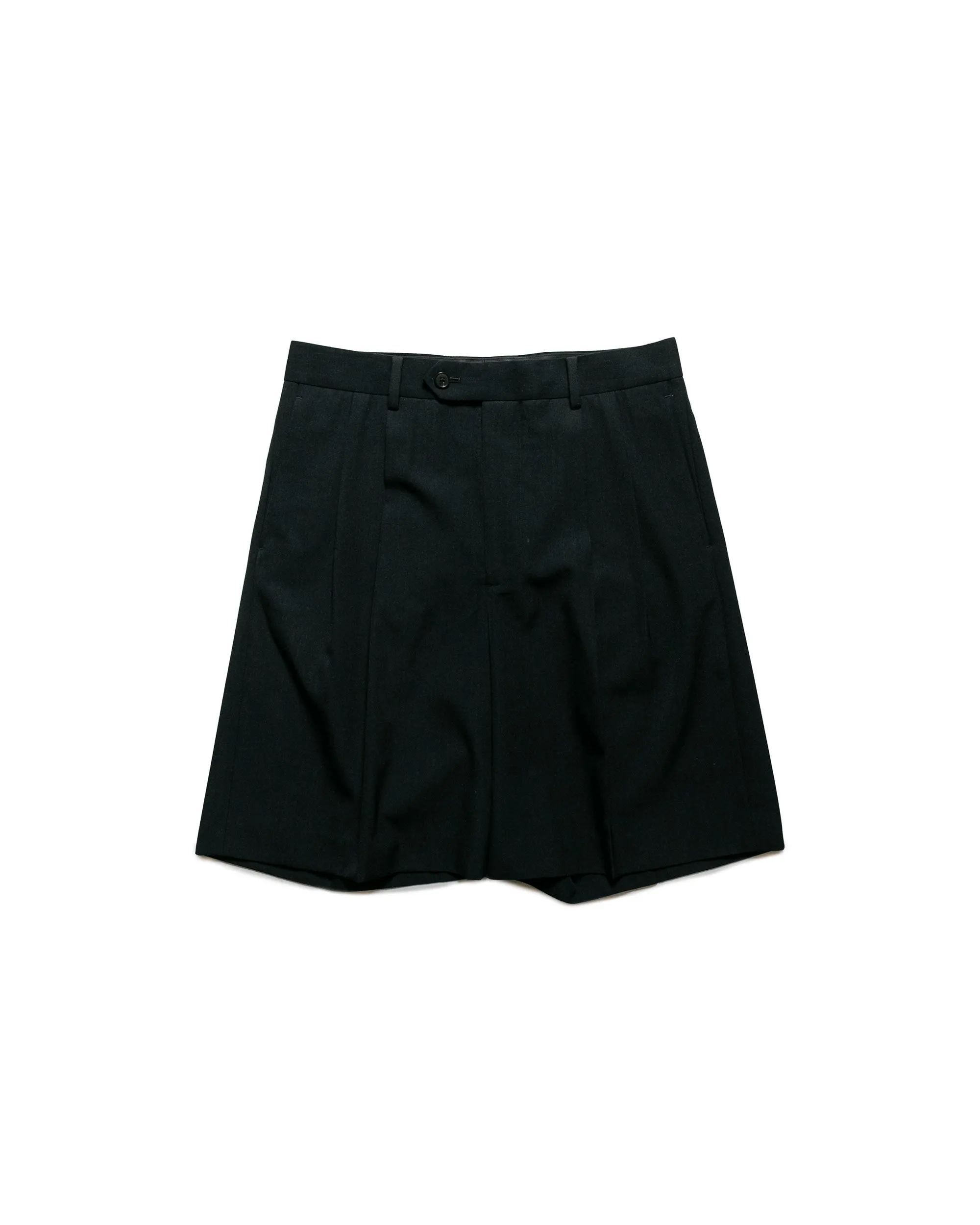 Auralee Light Wool Max Gabardine Shorts Top Black