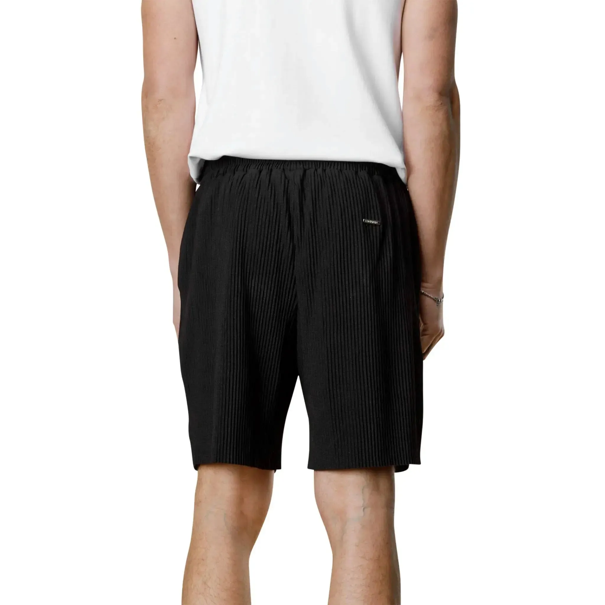 Belier Pleated Black Resort Shirt & Shorts