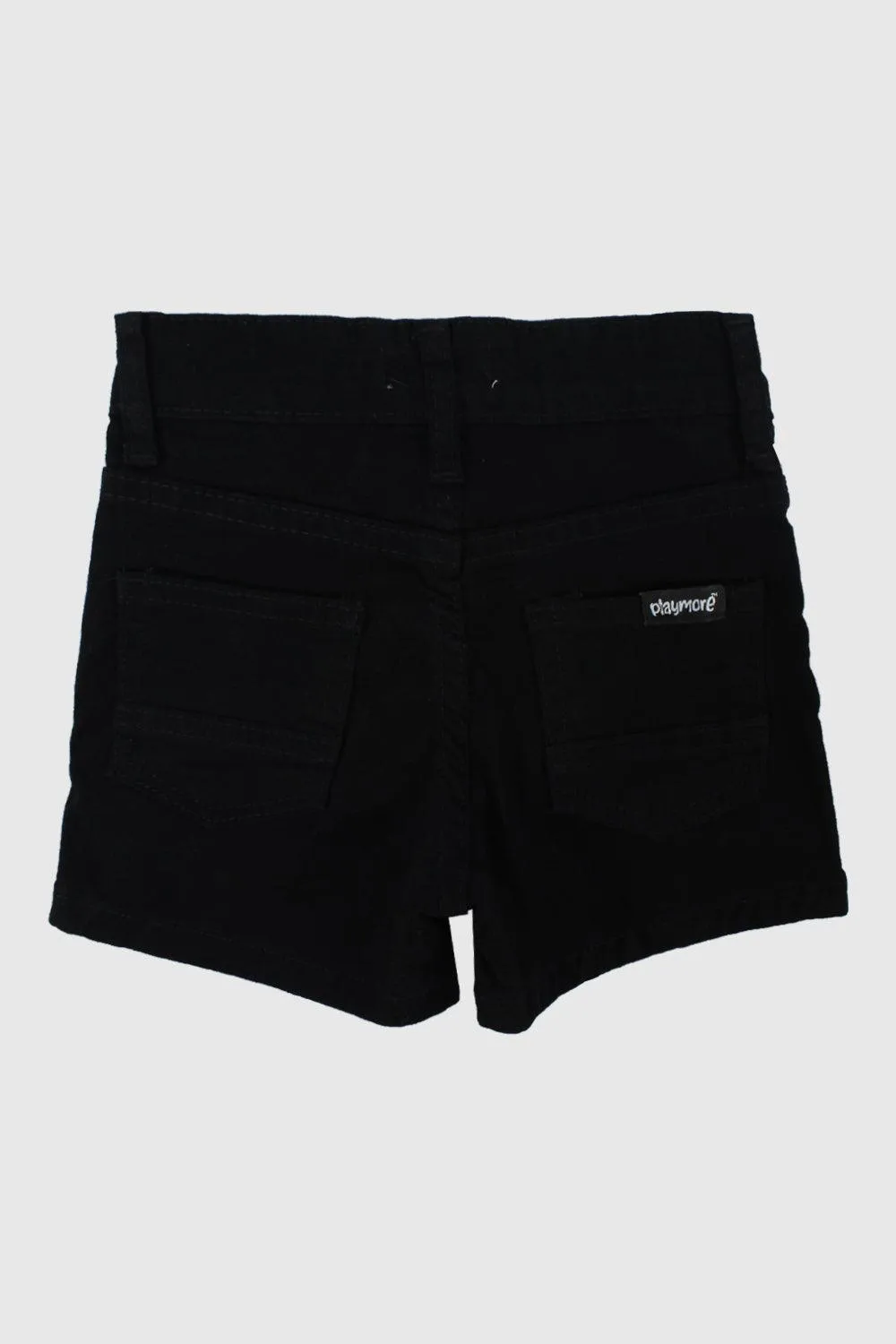 Black Gabardine Shorts