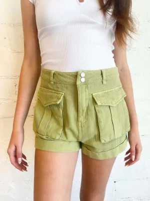 BLANKNYC Green Light Shorts