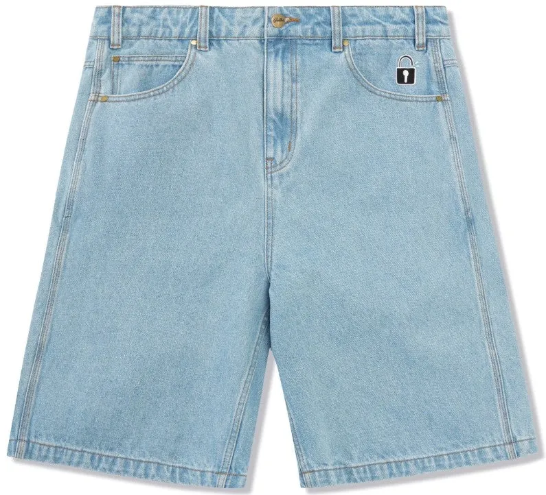 Butter Goods Lock Denim Shorts / Light Indigo