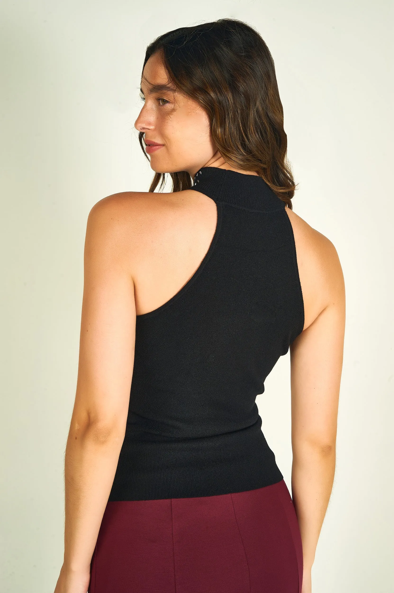 Camisole à col licou avec pierres - CALLA - (E-B6)