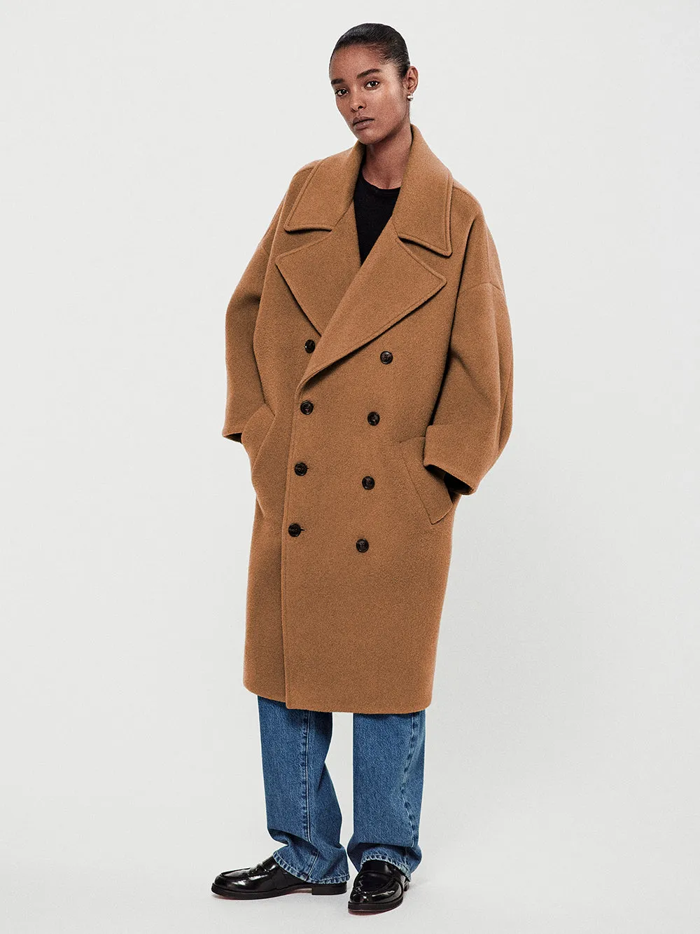 Cocoon Coat -- Camel