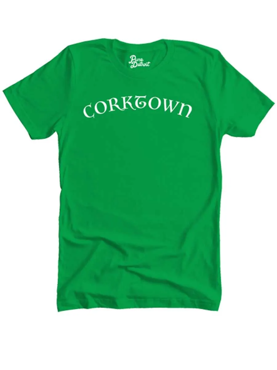 Corktown Neighborhood Unisex T-shirt - White / Irish Green