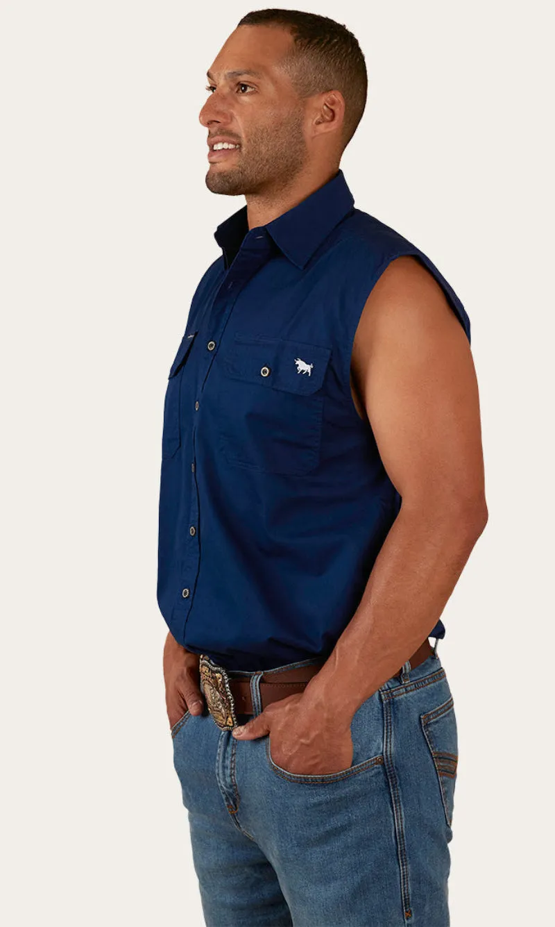 Cotton Rob Roy Men's Sleeveless Work Shirt