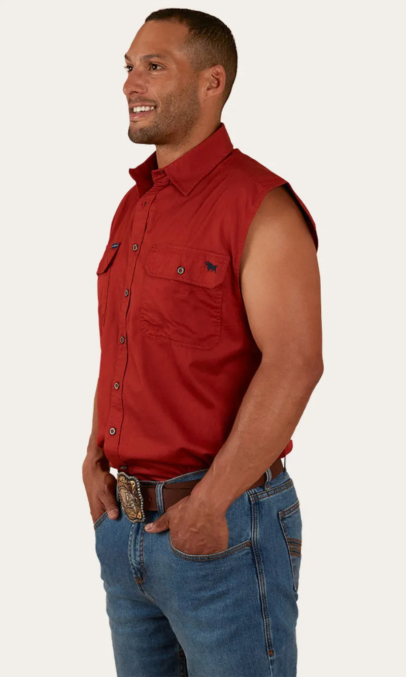 Cotton Rob Roy Men's Sleeveless Work Shirt