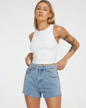 Denim Shorts in Light Wash