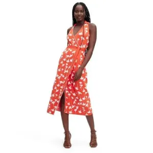 DVF for Target Women's Ginkgo Cherry Tomato Wrap Dress: Bold Elegance