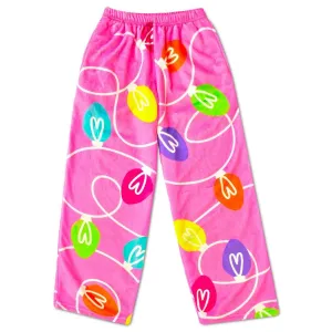 Girls Bottoms | Plush Lounge Pants - Tinsel and Glow | IScream