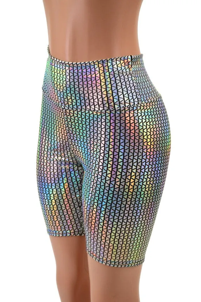 High Waist Bike Shorts in Prism