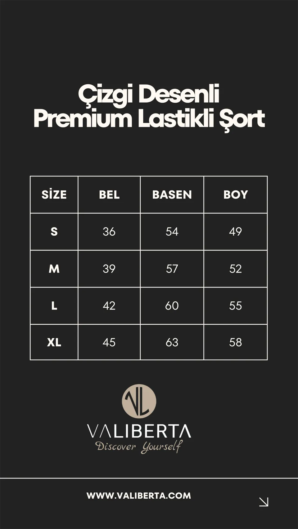 çizgi desenli premium lastikli şort