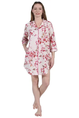 La Cera Long Sleeve Nightshirt