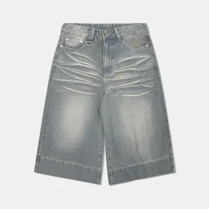 Light | Distressed Denim Shorts