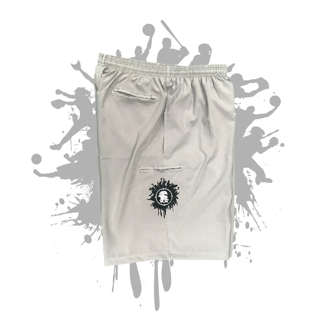 Light Grey Microfiber Stretch Short