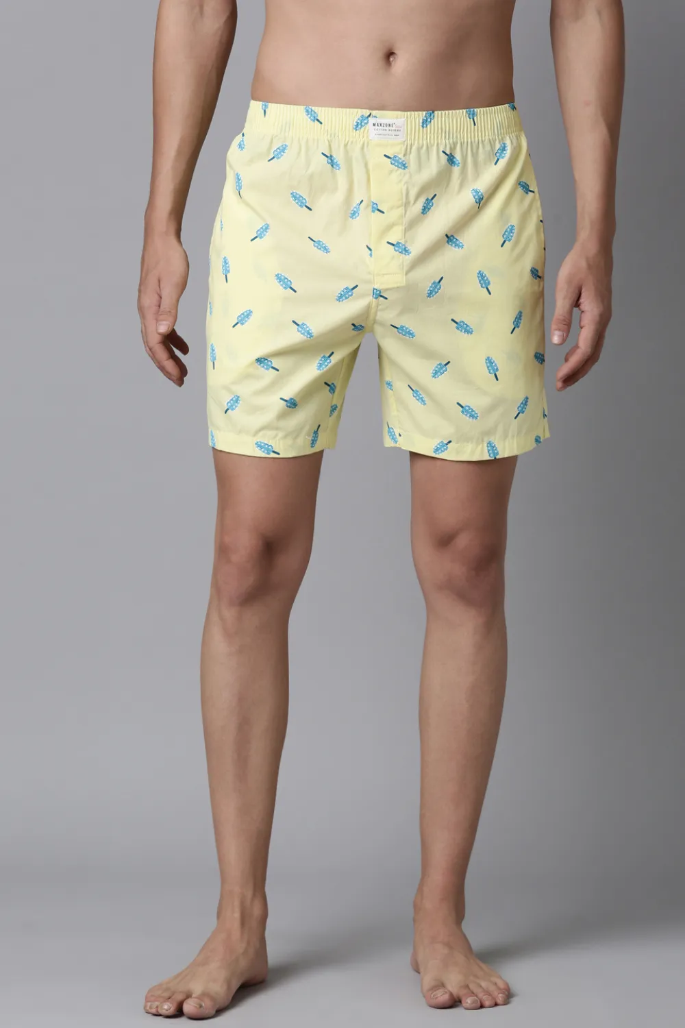 Potters-Clay,Night-Shadow & Pastel-Yellow Printed 365 Boxers Triplet Combo