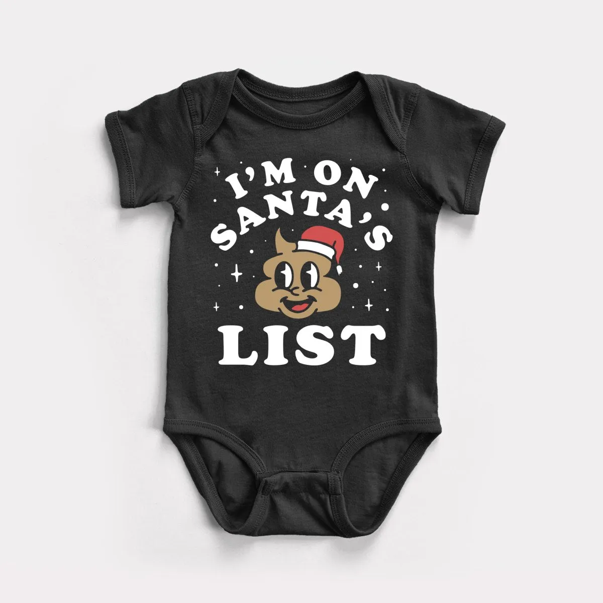 Santa's Shit List Baby Bodysuit