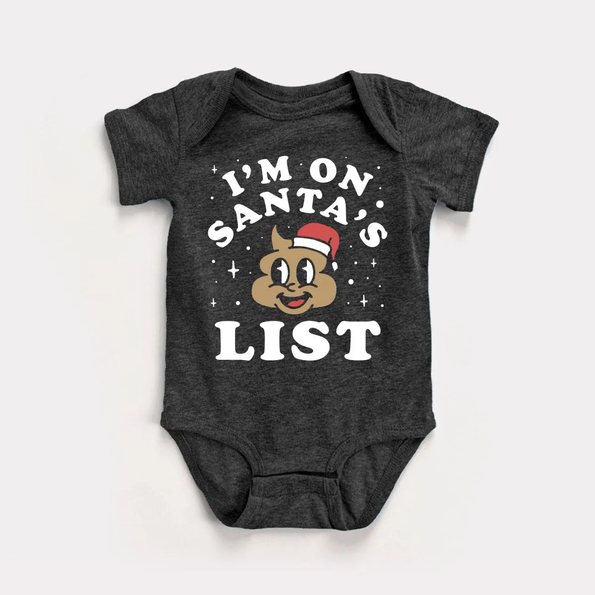 Santa's Shit List Baby Bodysuit