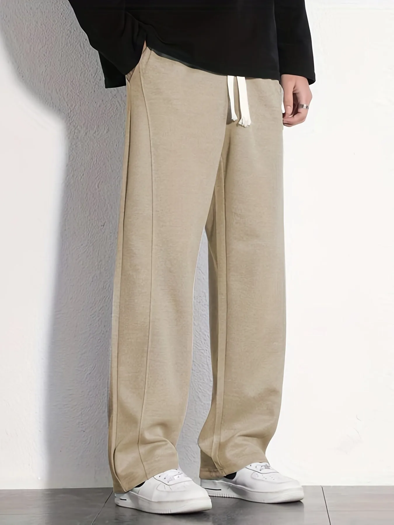 Stylish Letter Print Drawstring Pants Casual  Comfy for Men