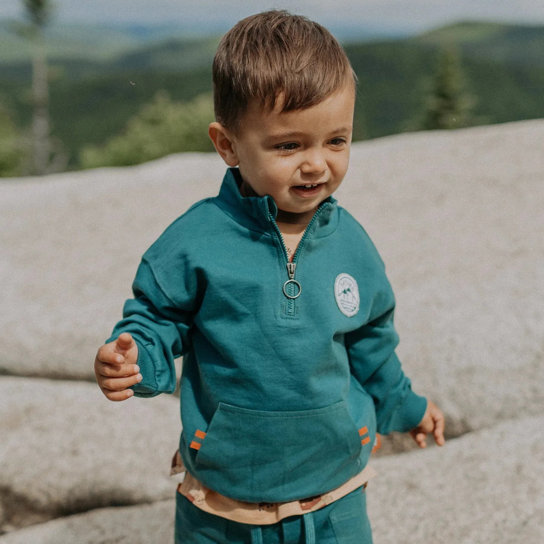 The Aspen Sweatshirt - Dark Aqua - BABY