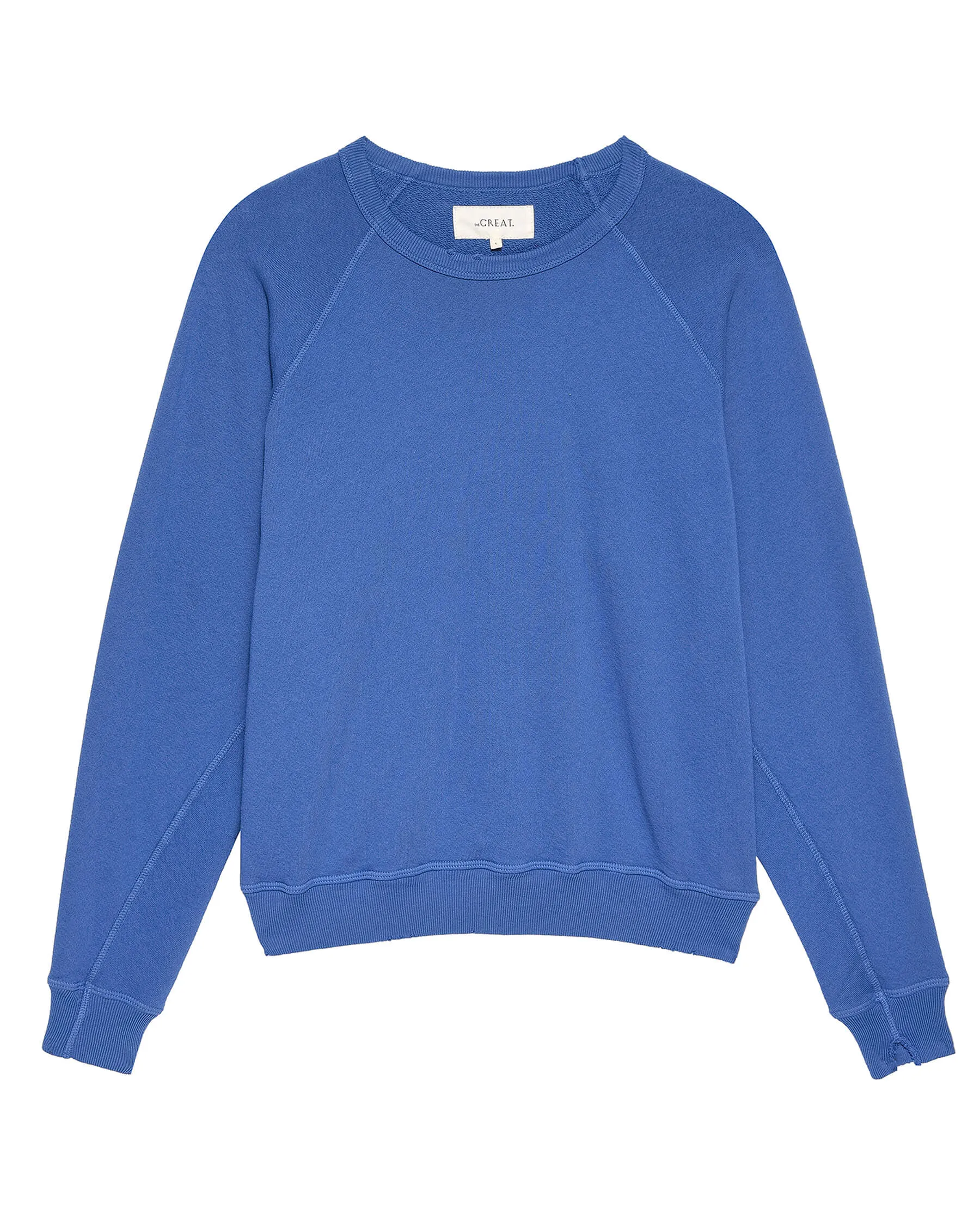 Glacier Blue Solid College Sweatshirt