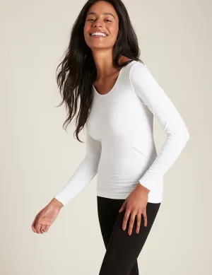 Women's Long Sleeve Top - White